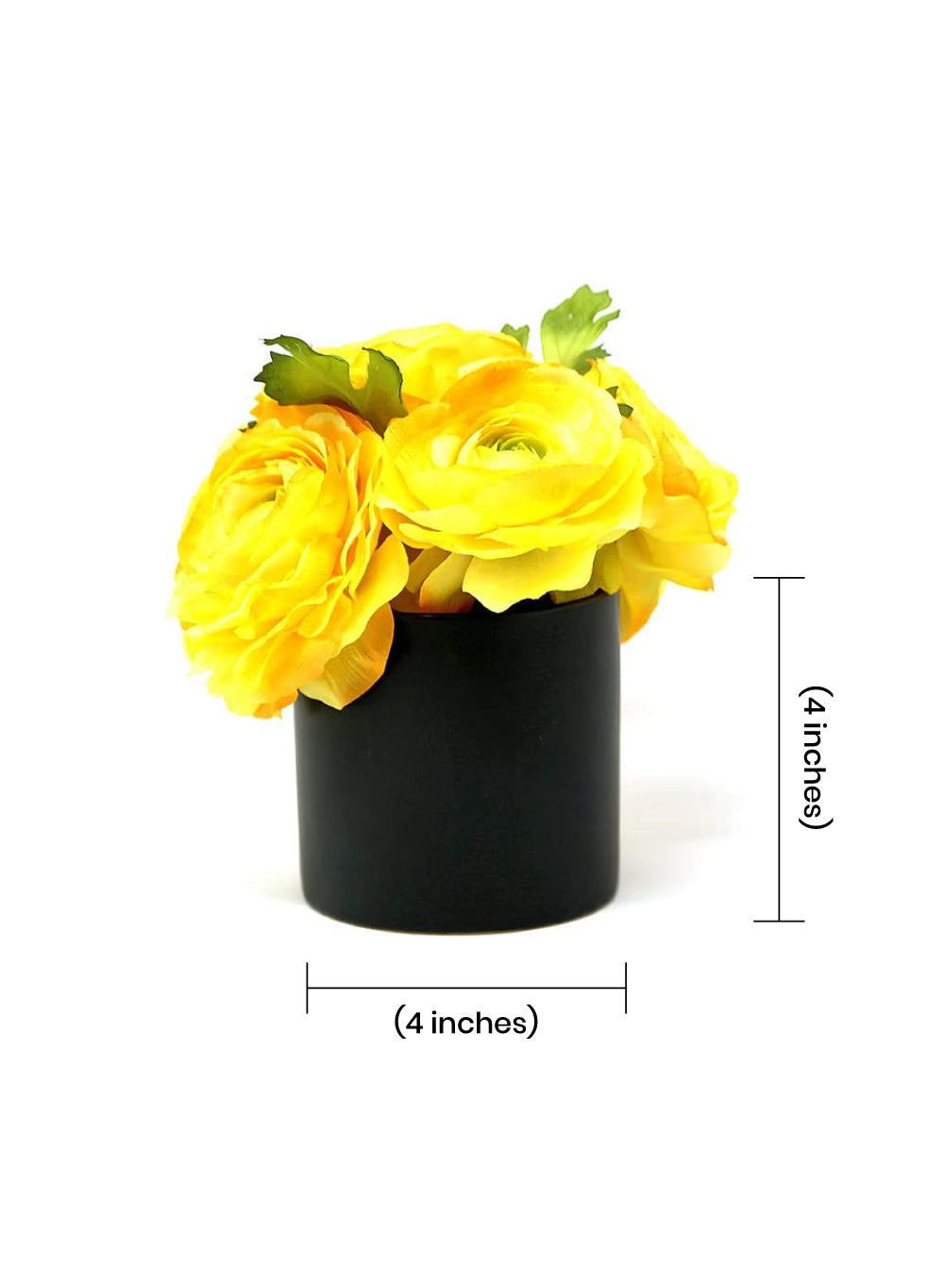 Matte Black Ceramic Vase, in 3 Shapes & 2 Colors