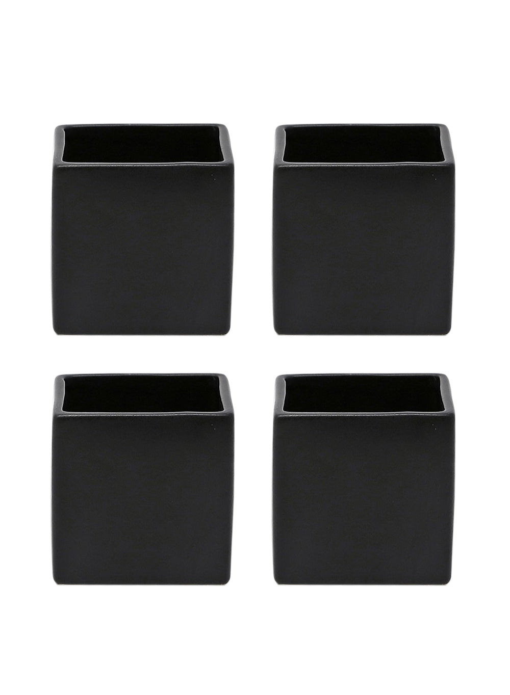 Matte Black Ceramic Vase, in 3 Shapes & 2 Colors