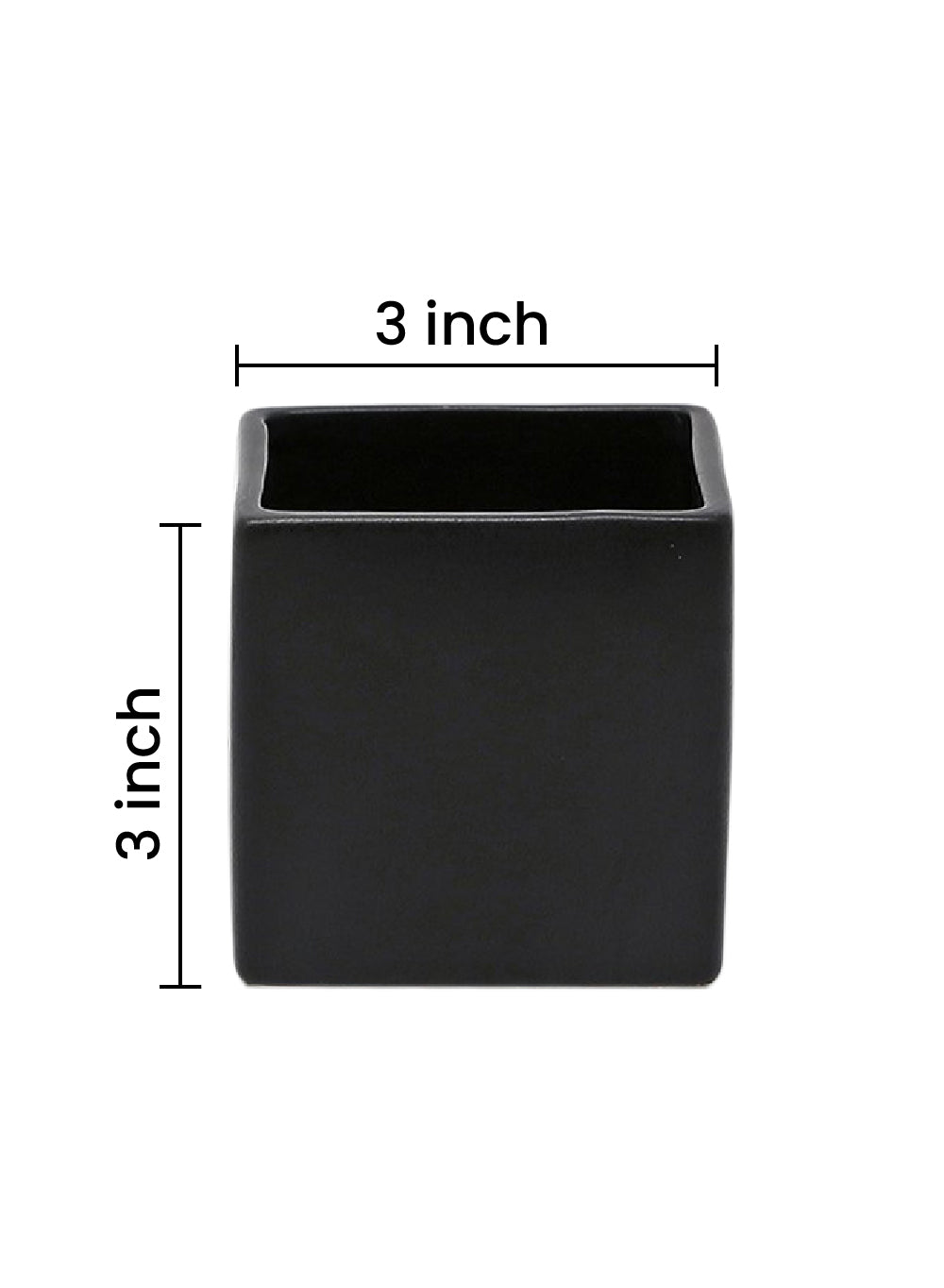 Matte Black Ceramic Vase, in 3 Shapes & 2 Colors