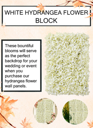 Silk Hydrangea Wall Panel-Sold Individually & in Pack of 4