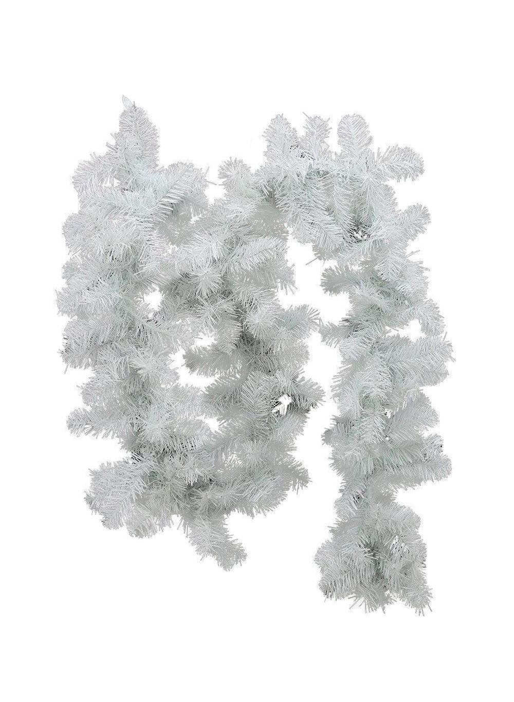 9ft White Tinsel Garland