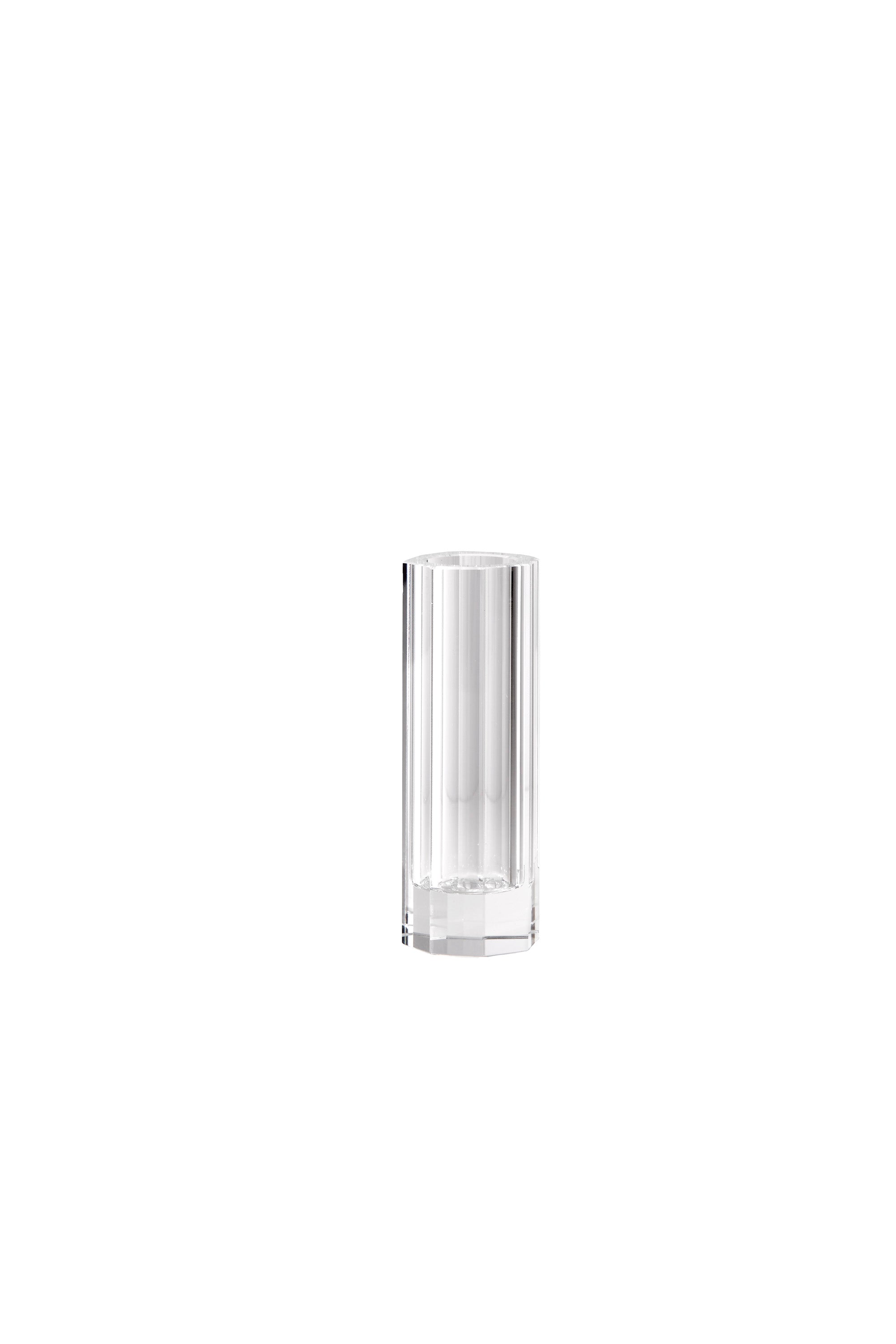 Serene Spaces Living Faceted Crystal Bud Vase, Ideal as Beautiful Centerpiece or as a Great Gift, 3 Sizes Available