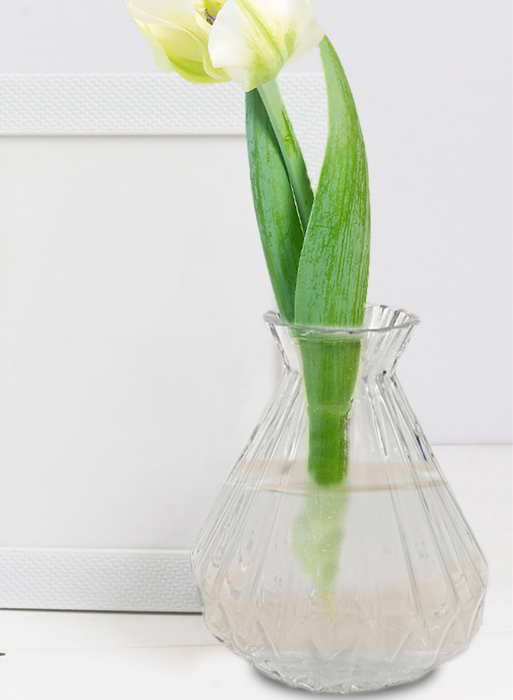 Serene Spaces Living Set of 4 Glass Bud Vases, Available in 2 Sizes