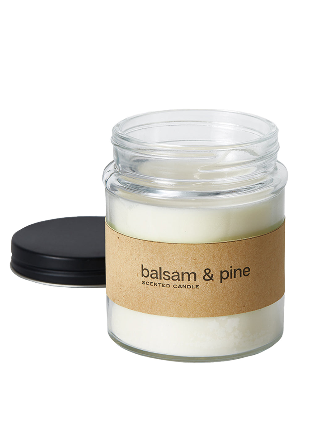 Scented Candle In A Clear Glass Jar, in 3 Scents