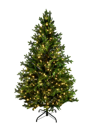 Prelit Faux Pine Tree with 450 LED Lights, 36" Diameter & 60" Tall