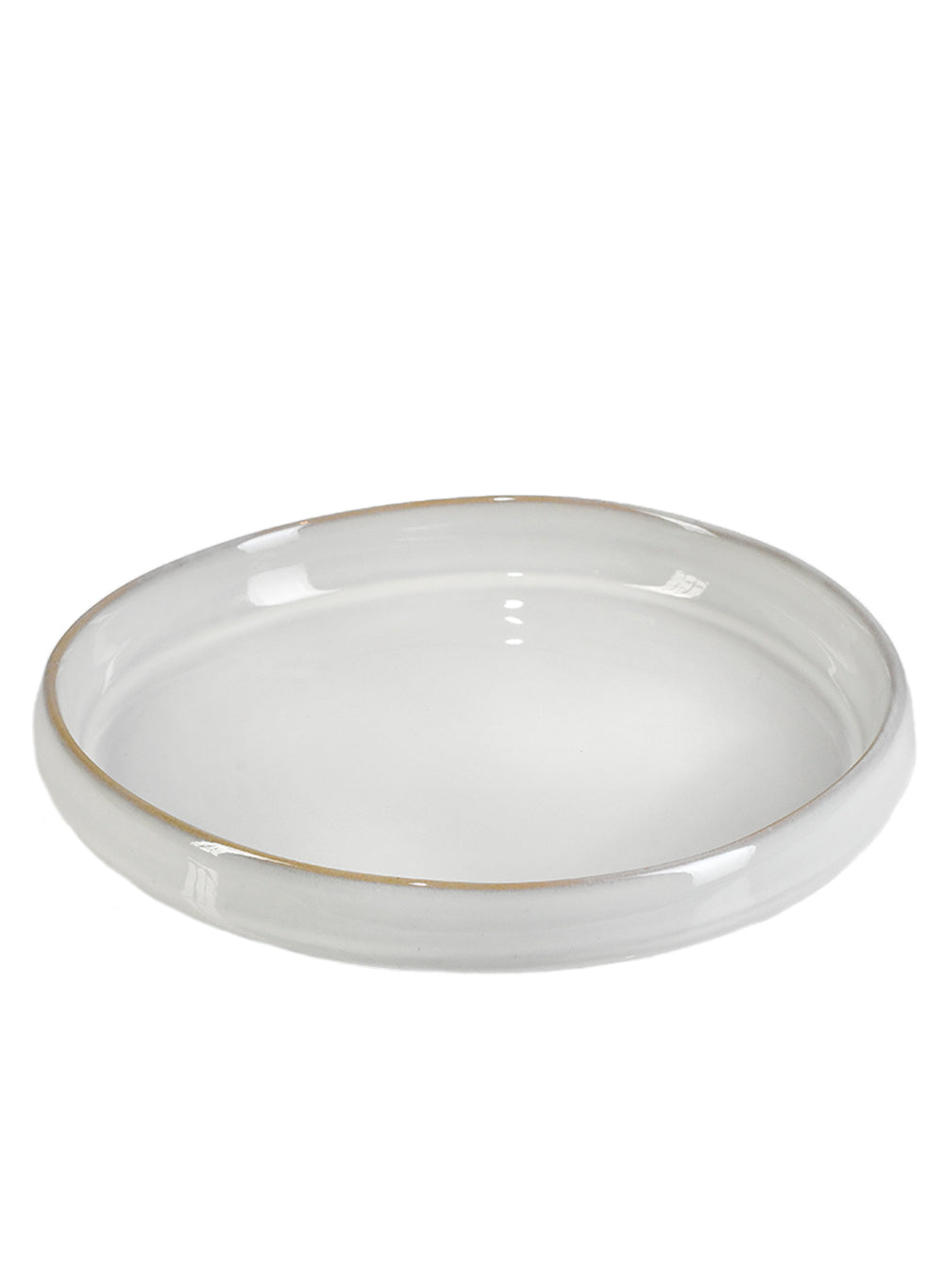 Round White Ceramic Platter, in 2 Sizes