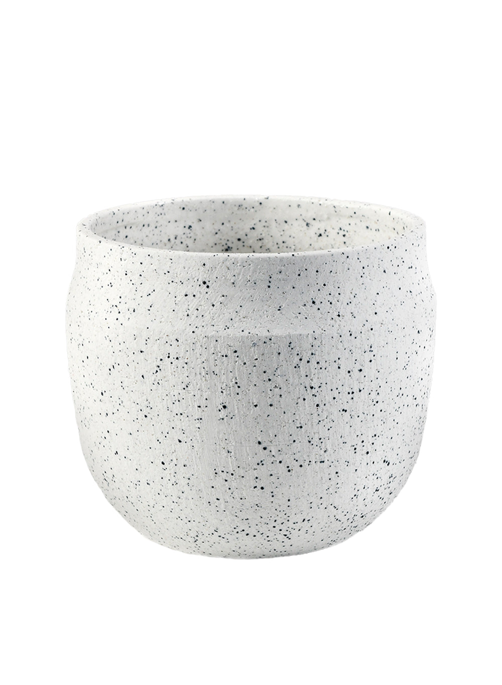 White Granite Plant Pot, in 2 Sizes