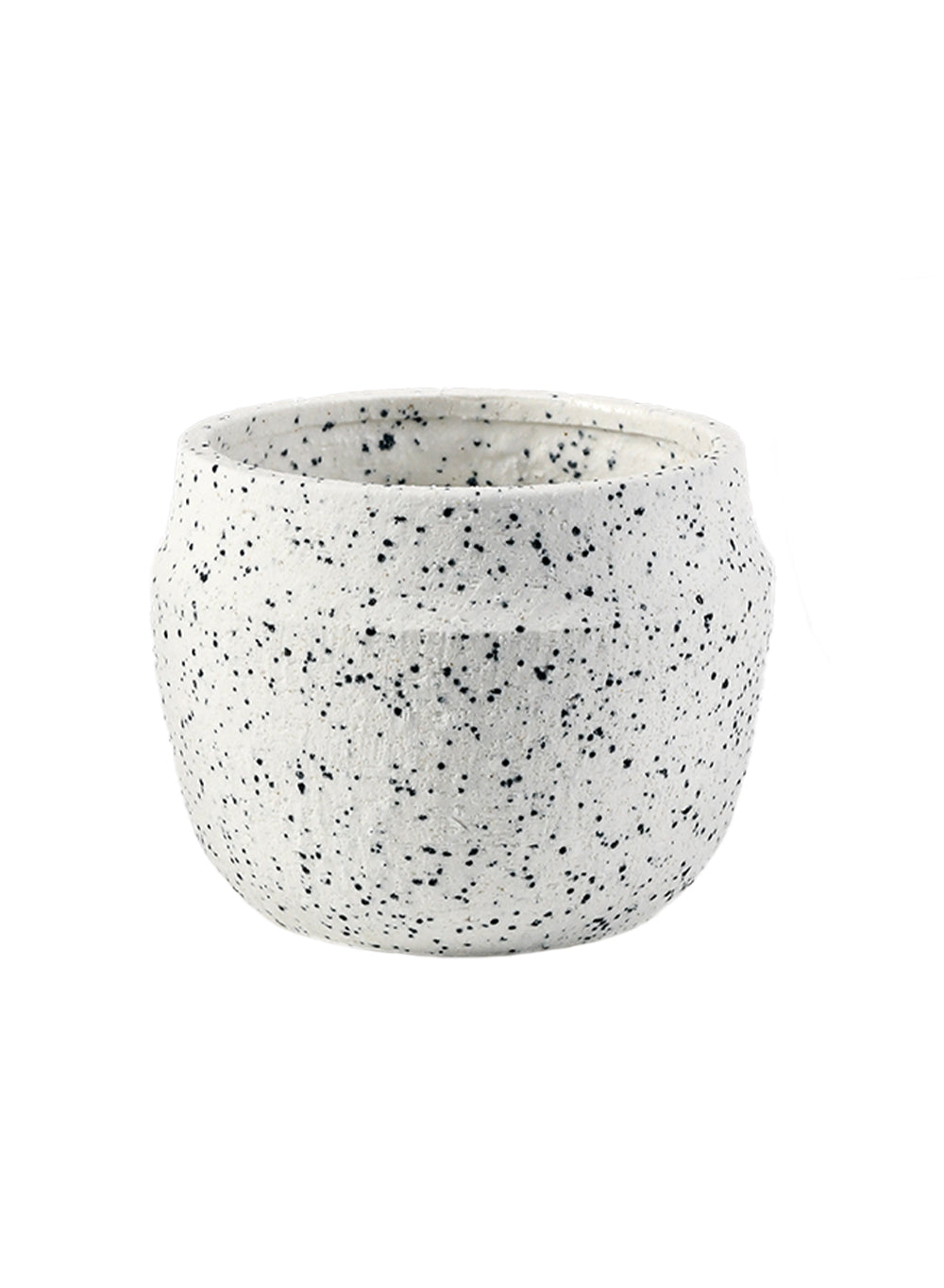 White Granite Plant Pot, in 2 Sizes