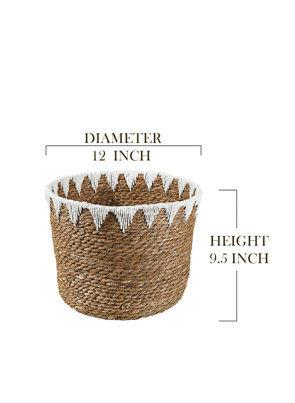 Handmade Cattail Leaf Basket, in 3 Sizes