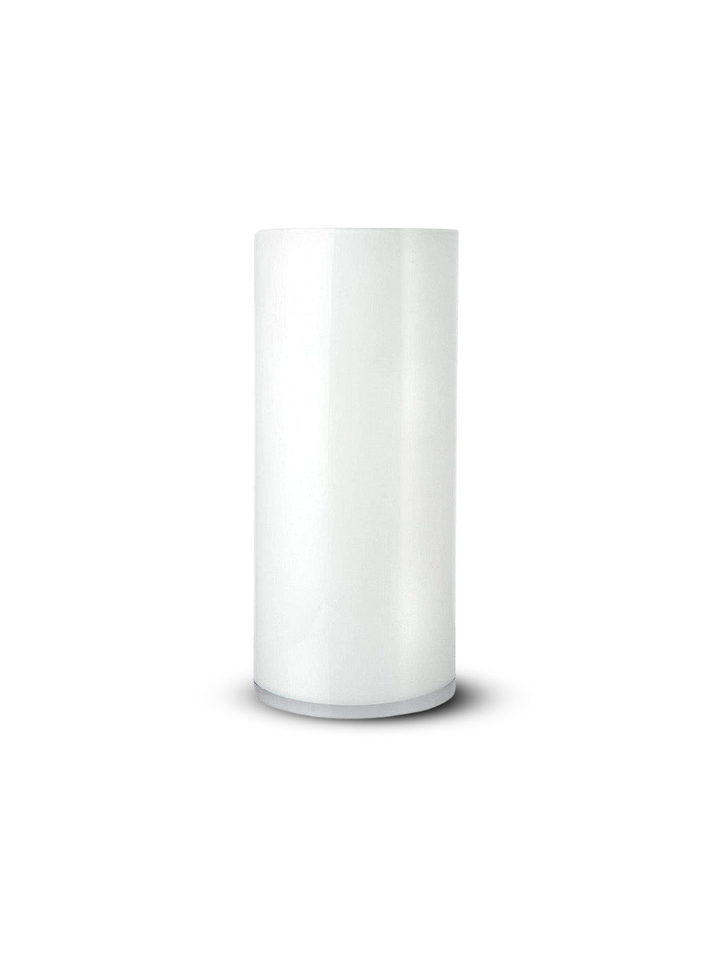 Modern White Glass Vase, In 3 Sizes