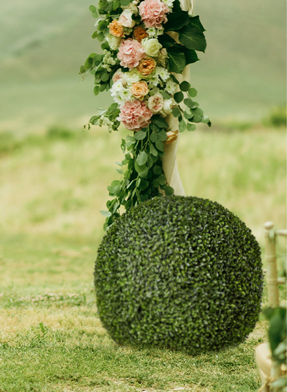 Artificial Boxwood Topiary Ball, in 3 Sizes