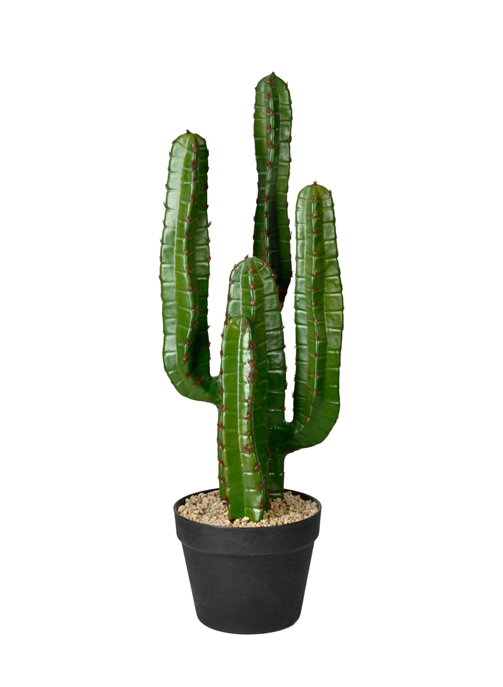 Faux Candelabra Cactus in Black Pot, 8" Diameter & 26" Tall