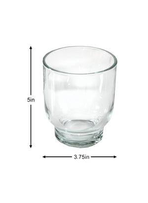 Bell-Shaped Glass Votive Candle Holder, in 2 Sizes, Set of 4