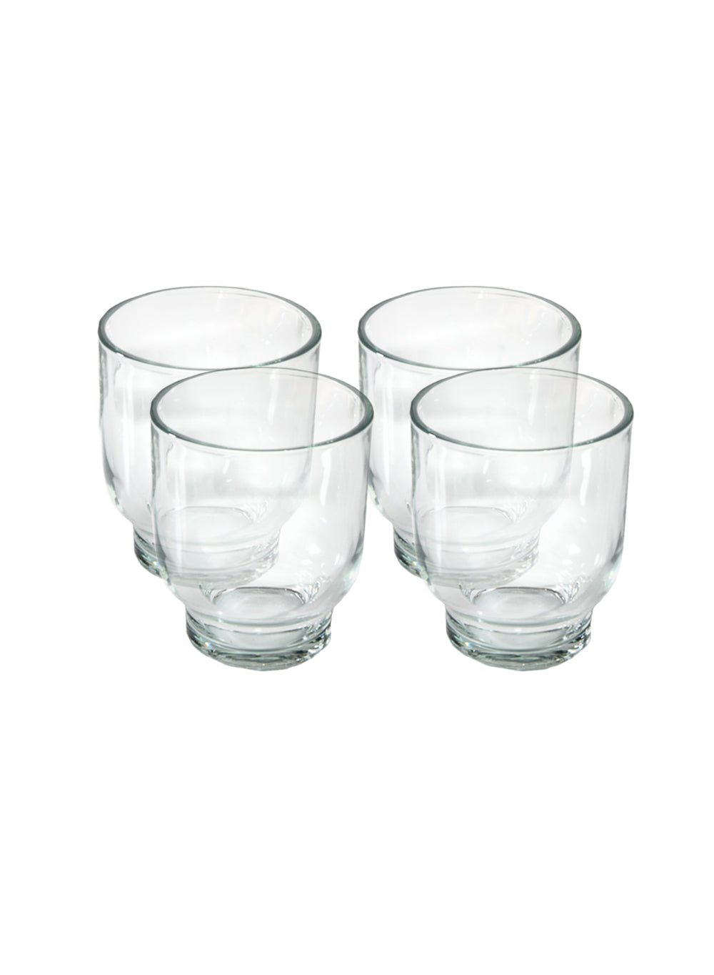 Bell-Shaped Glass Votive Candle Holder, in 2 Sizes, Set of 4