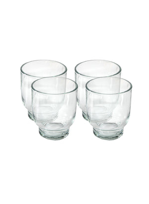 Bell-Shaped Glass Votive Candle Holder, in 2 Sizes, Set of 4