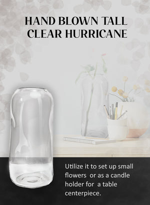 Hand Blown Hurricane, in 2 Colors