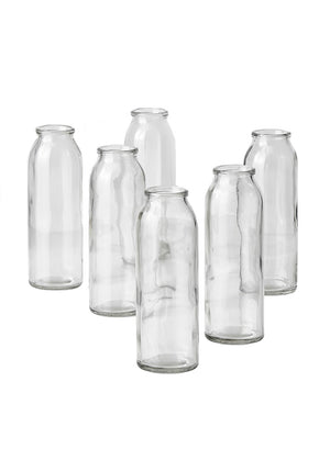 Clear Glass Bud Vases, Set of 6 and 48