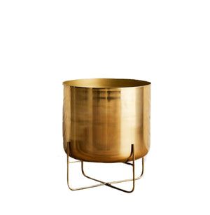 Gold Planter with Detachable Metal Stand, in 3 Sizes