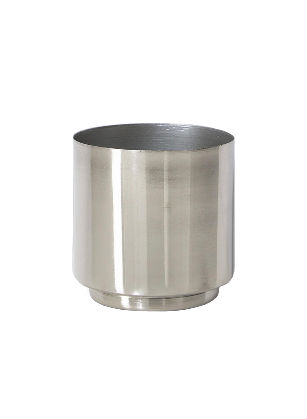 Cylindrical Shiny Finish Vase, 4" Diameter & 4" Tall, Available in 2 Color