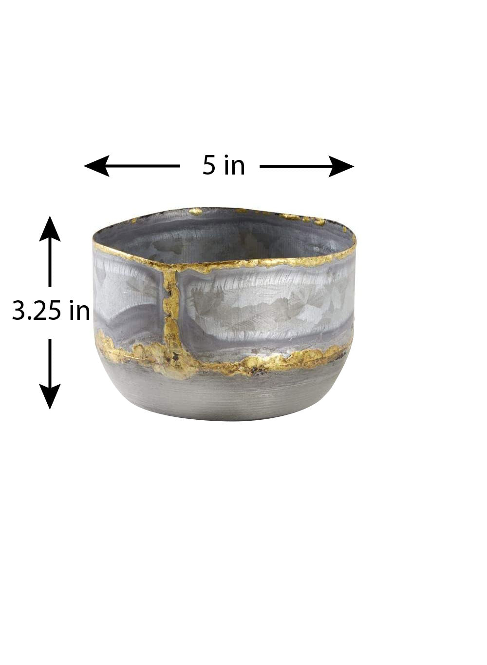 5" Decorative Zinc Bowl