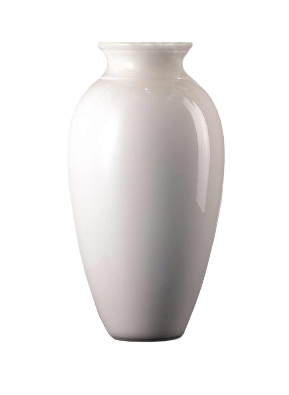 White Ceramic Urn Vase, In 3 Sizes