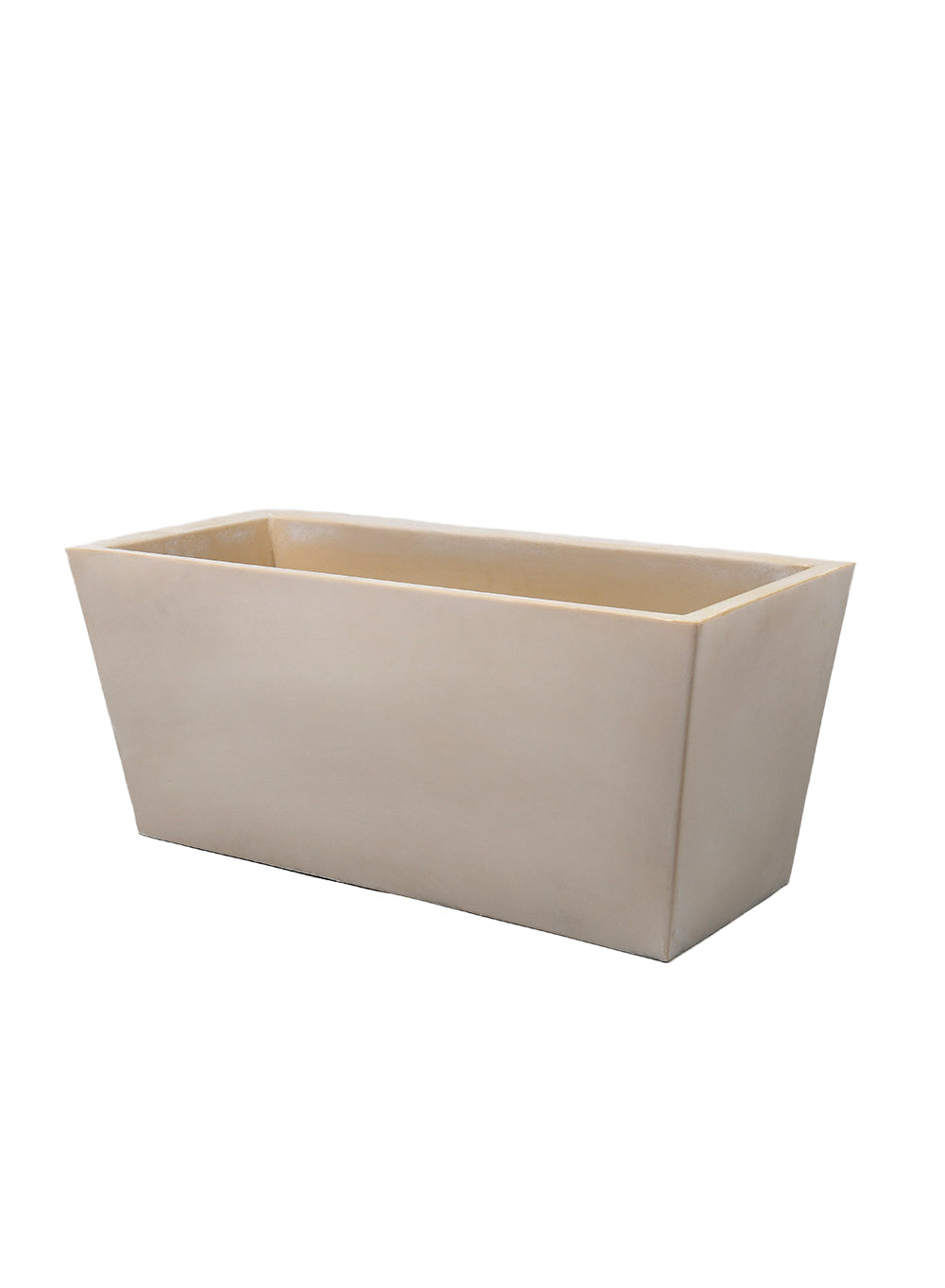 Vintage White Stone-Textured Planter Box, in 2 Sizes