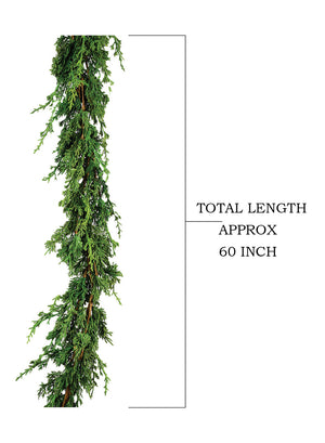 60" Artificial Double Cypress Garland