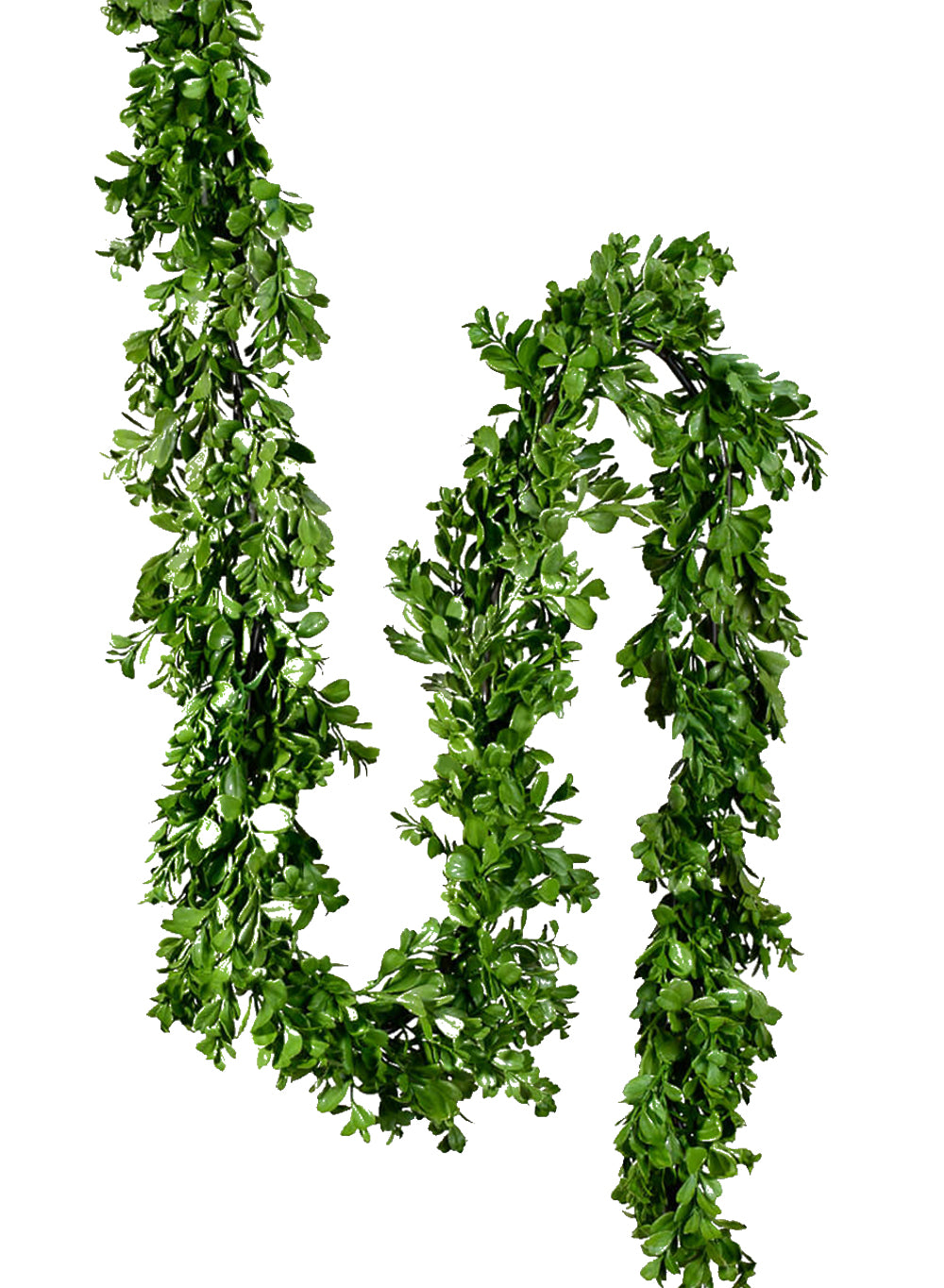 Artificial Green Boxwood Garland, 72" Long