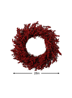 Artificial Christmas Wreath, 28" Diameter, in 2 Colors