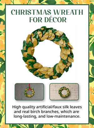 Christmas Wreath, In 2 Sizes & Colors