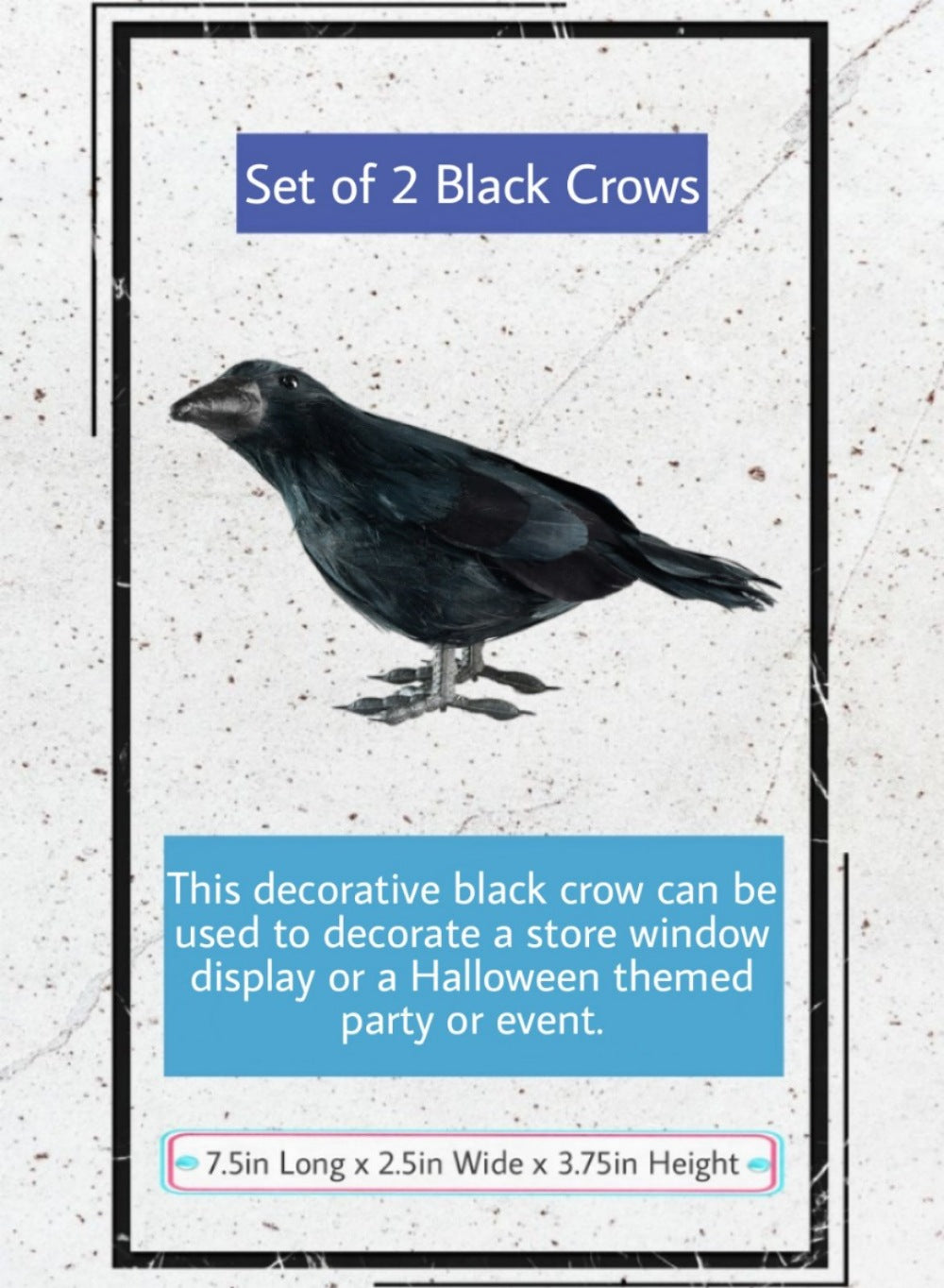 Black Crow Figurine, In 2 Style