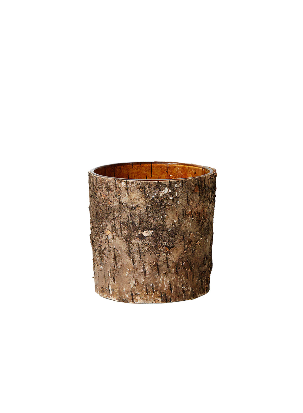 Birch Bark Glass Vase, in 5 Sizes