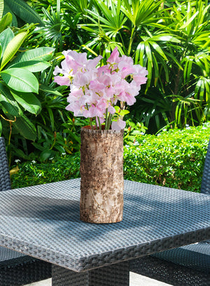 Birch Bark Glass Vase, in 5 Sizes