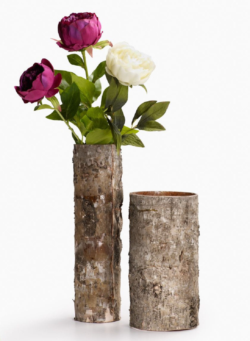 Birch Bark Glass Vase, in 5 Sizes