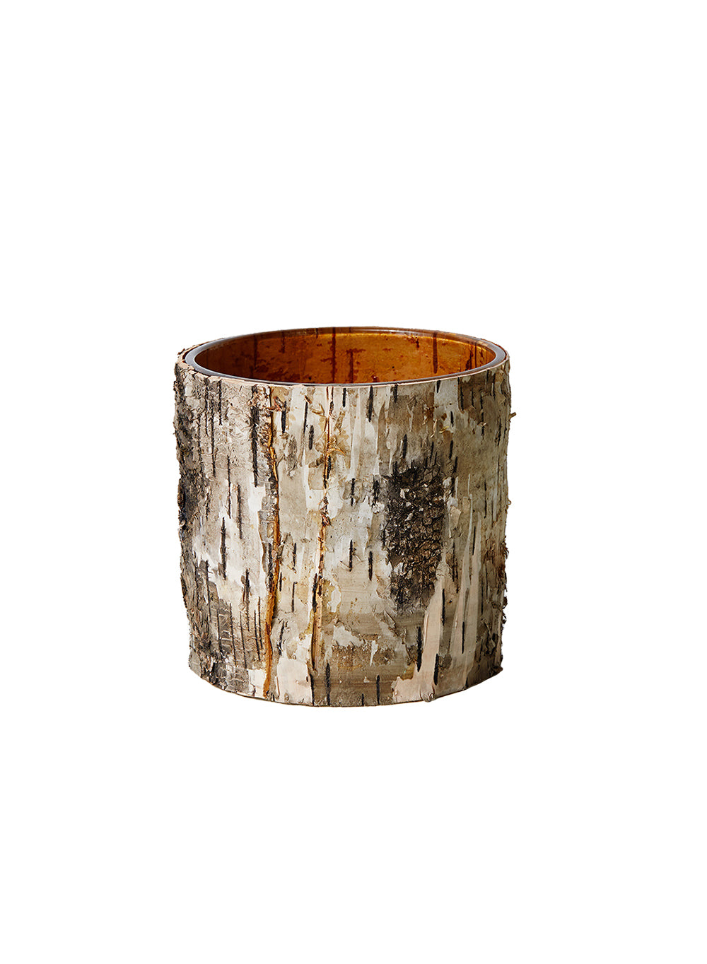 Birch Bark Glass Vase, in 5 Sizes