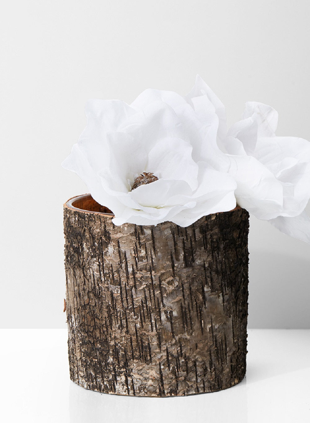 Birch Bark Glass Vase, in 5 Sizes