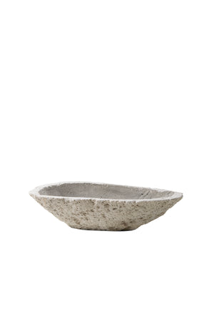 Serene Spaces Living Decorative Pumice Stone Bowl, Unique Lava Rock Container, Measures 13" Long, 9" Wide and 3" Tall, Sold Individually and as a Set of 2