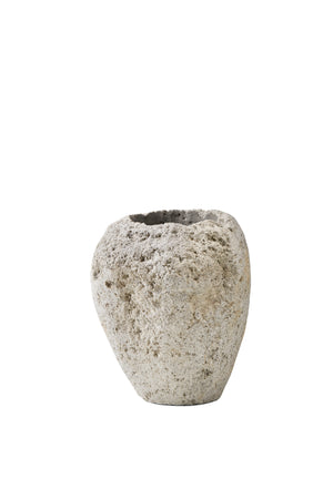 Pumice Chunky Vase, 6.5" Diameter & 6" Tall