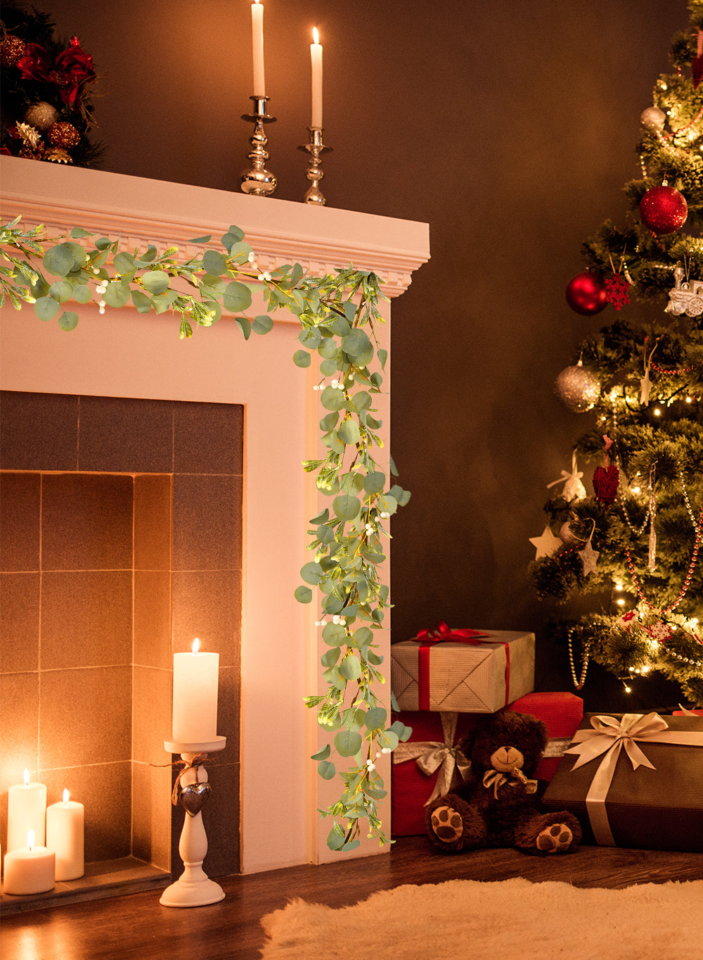 5ft Eucalyptus Holiday Garland