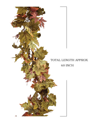 60" Fall Maple Leaf Garland