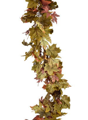 60" Fall Maple Leaf Garland