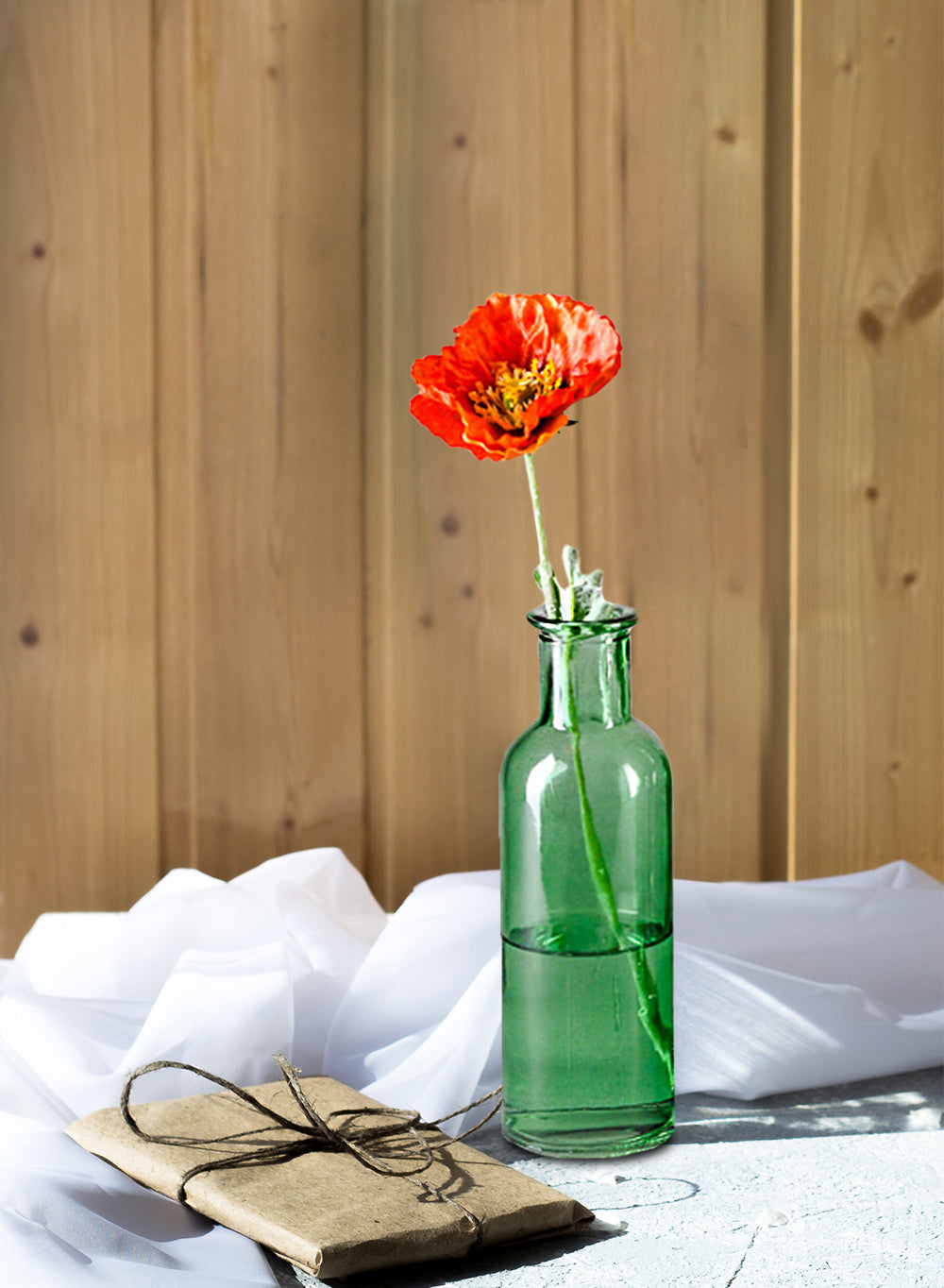 Antique Medicine Bottle Bud Vases, in 5 Colors