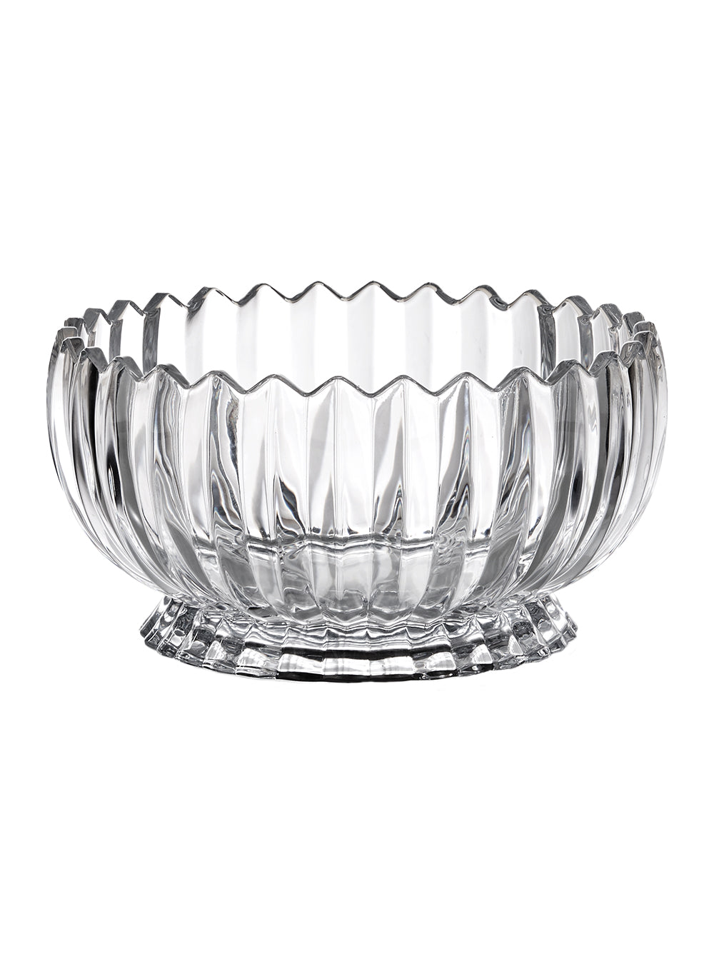 Arctic Ice Glass Bowl, Measures 9.25" Diameter & 4.5" Tall