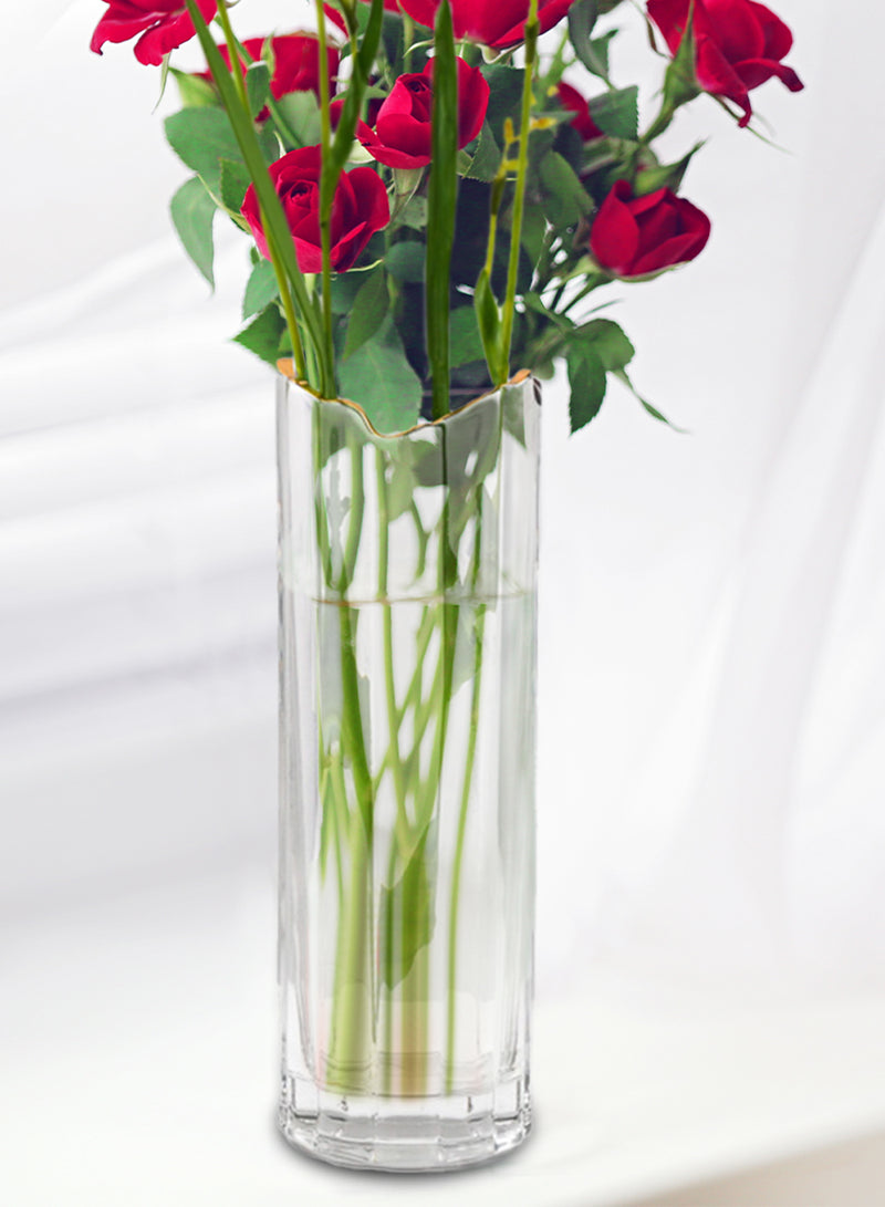 Waves Gold Rim Vase | Vases | Serene Spaces Living