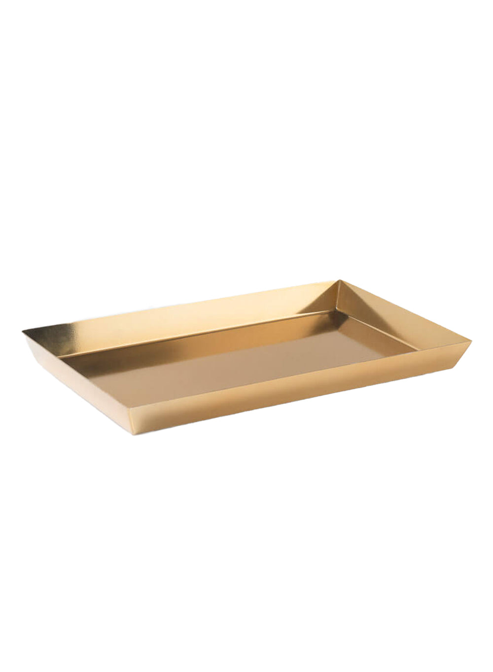 Gold Rectangle Tray, 12" L X 7" W X 1" H