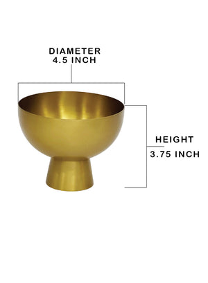Gold Compote Bowl, in 2 Sizes