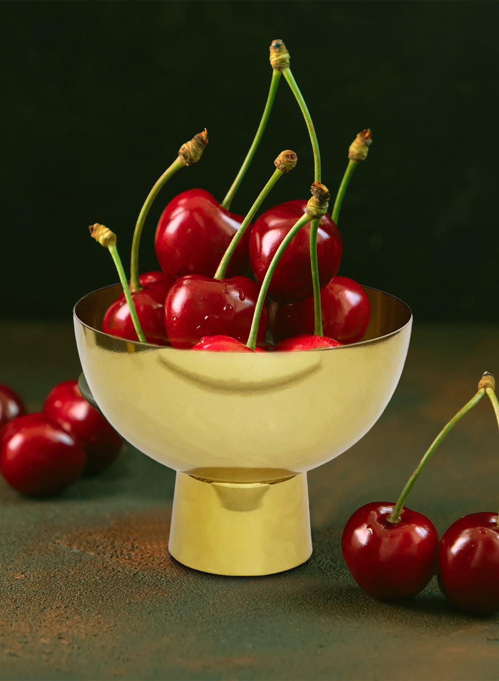 Gold Compote Bowl, in 2 Sizes