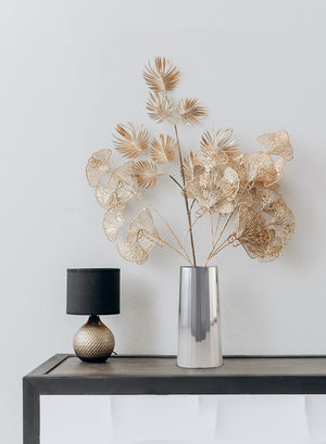 Metal Flower Vase, in 2 Colors & Sizes