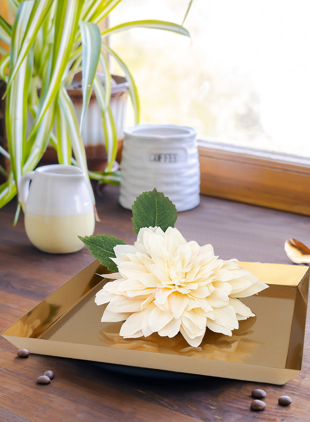 Gold Square Tray, in 2 Sizes