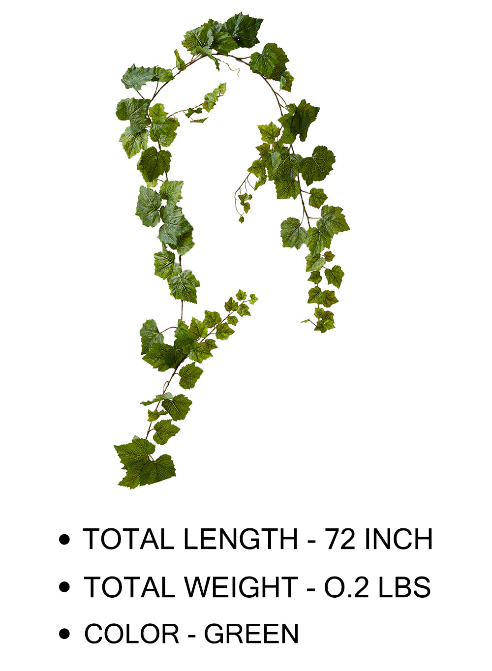 72" Artificial Silk Grape Ivy Garland, Pack of 6